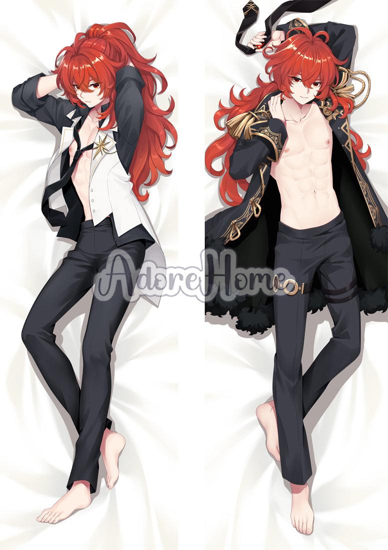 Diluc Dakimakura Cover