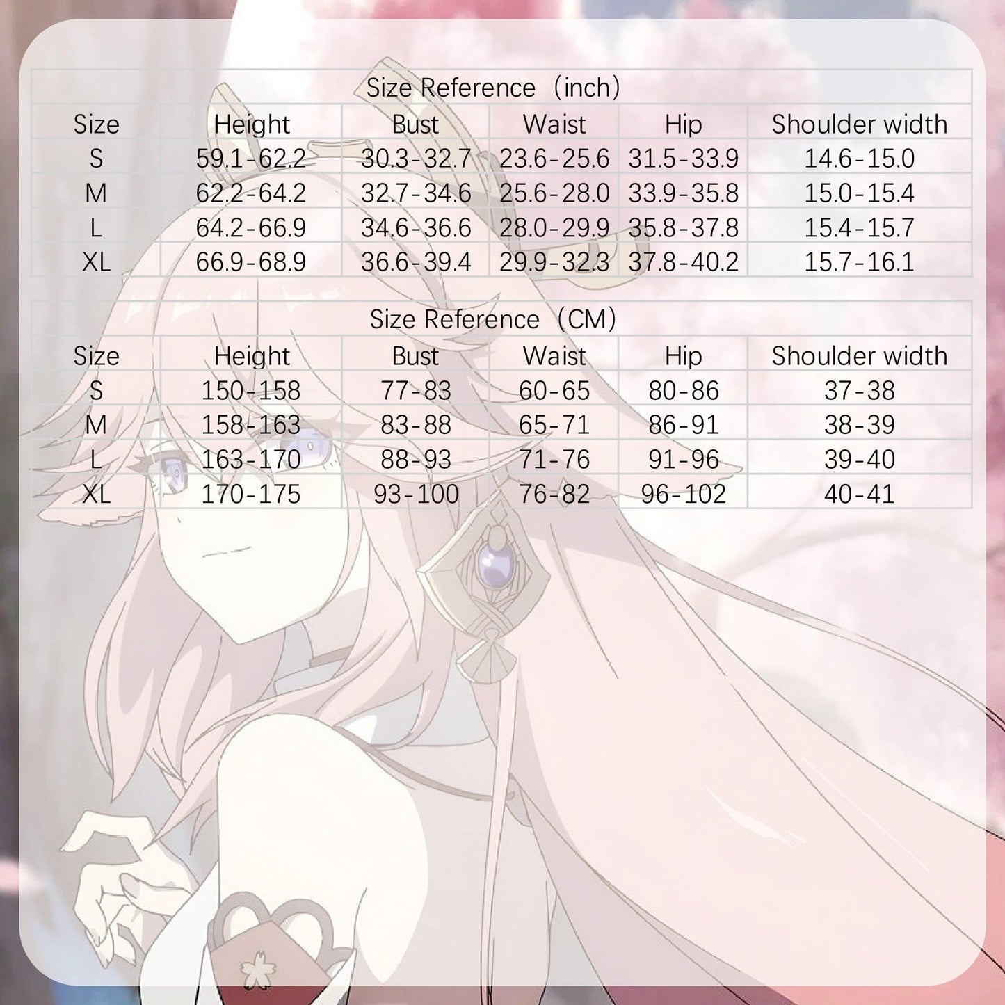 Yae Miko cosplay costume Custom size