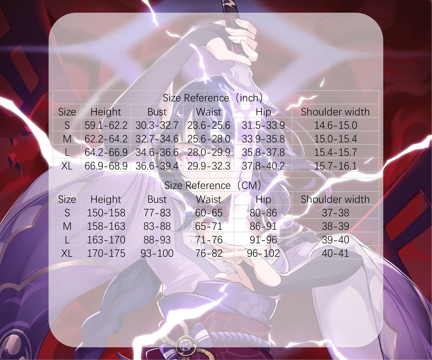 Shogun Raiden Cosplay Costume