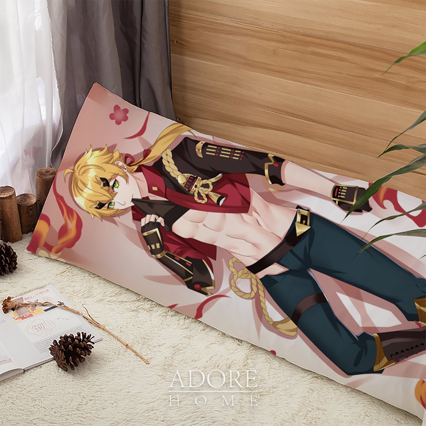 Genshin Impact-Thoma-Dakimakura Anime Hugging Body Pillow Cover Case