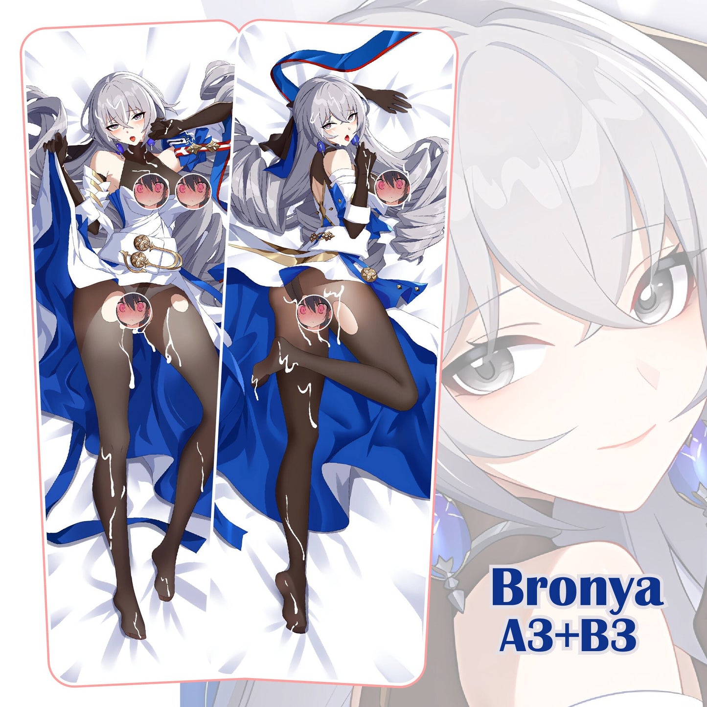 Bronya Honkai Star Rail-Bronya-Dakimakura Anime Hugging Body Kissenbezug, Special Edition Geschenk