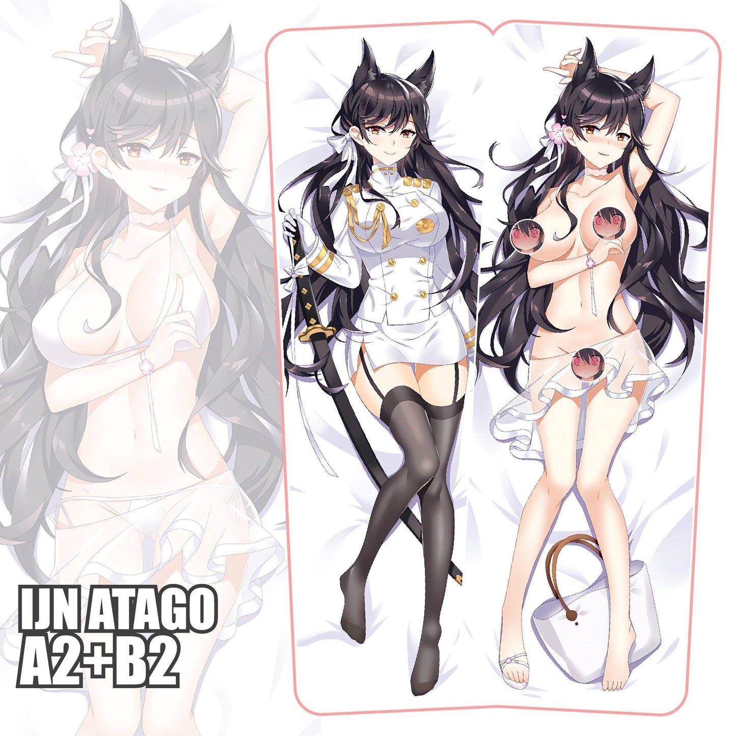IJN Atago Fan Art Dakimakura Cover