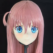 Gotoh Hitori Kigurumi Mask Customize Character Crossdress Female/Girl Resin Half/ Full Head With Lock