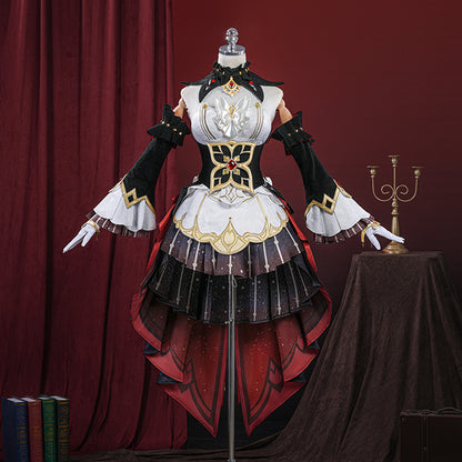 Genshin Impact Sandrone Cosplay Costume - Fatui Harbinger The Marionette Outfit Full Set with Accessories