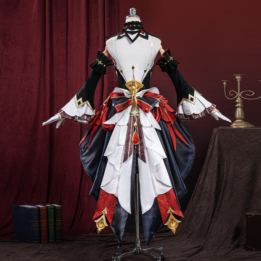 Genshin Impact Sandrone Cosplay Costume - Fatui Harbinger The Marionette Outfit Full Set with Accessories