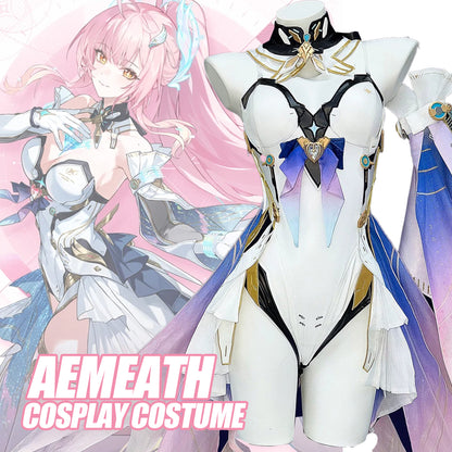 Wuthering Waves Aemeath Cosplay Costume - Deluxe WuWa Aemeath Full Set Outfit with Armor & Accessories