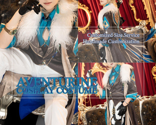 Aventurine Cosplay Costume Custom size