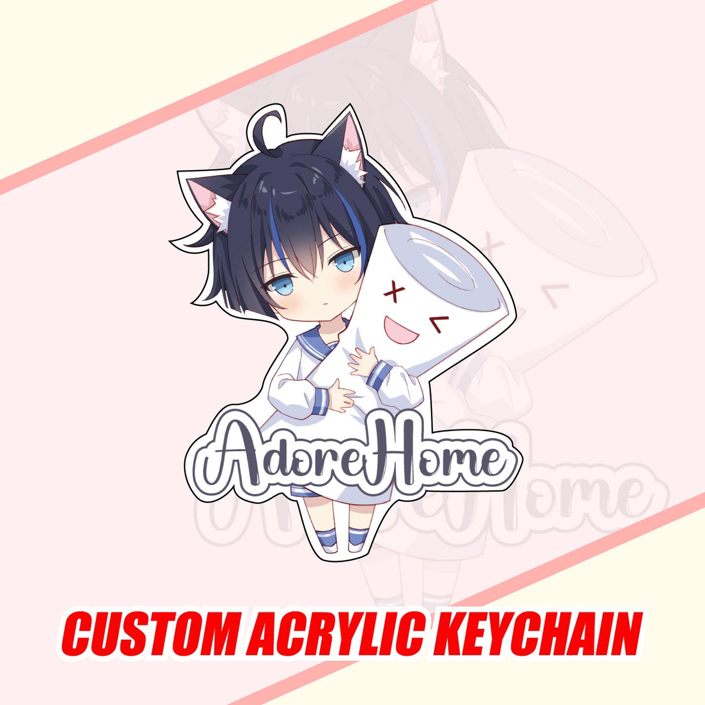 Custom Acrylic Keychain — Personalized Uploadable Design | Any Shape & Size | High-Quality Clear Acrylic