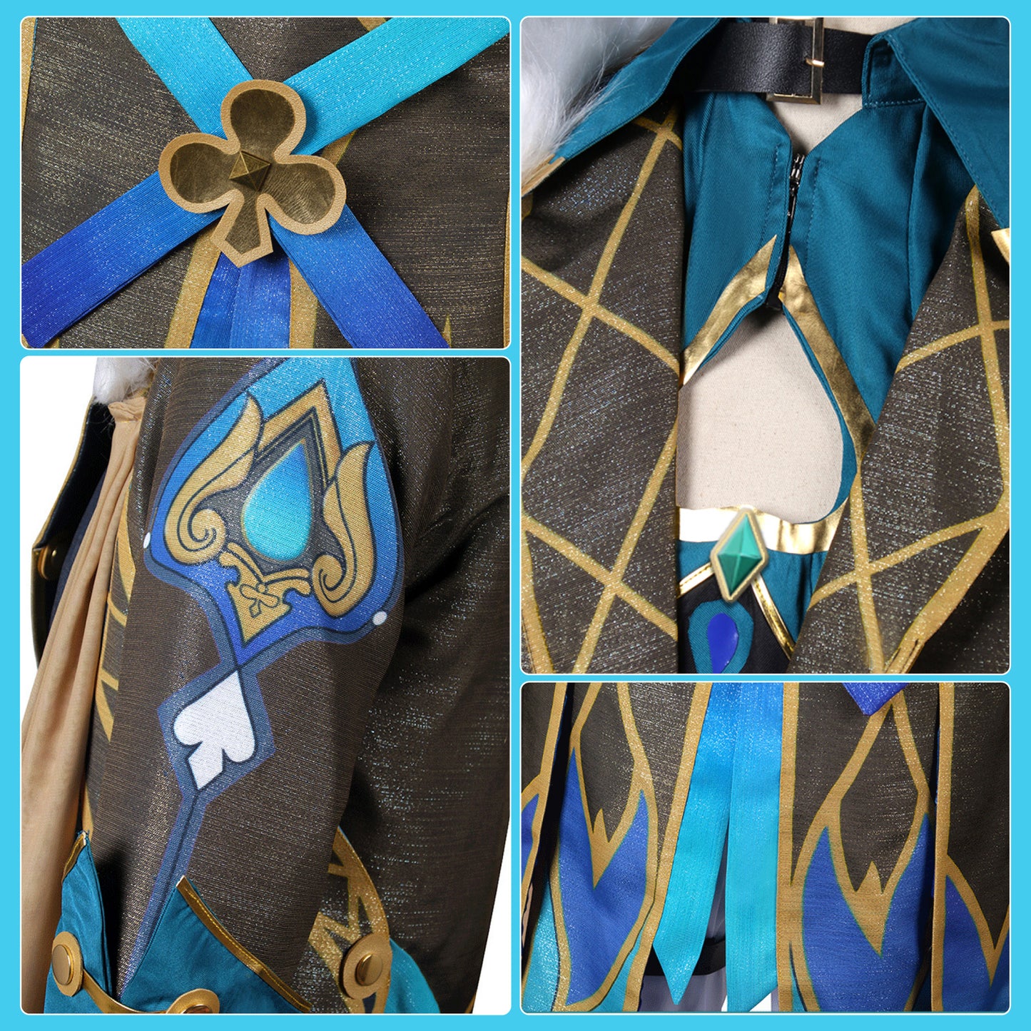 Aventurine Cosplay Costume Custom size