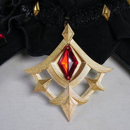 Genshin Impact Sandrone Cosplay Costume - Fatui Harbinger The Marionette Outfit Full Set with Accessories