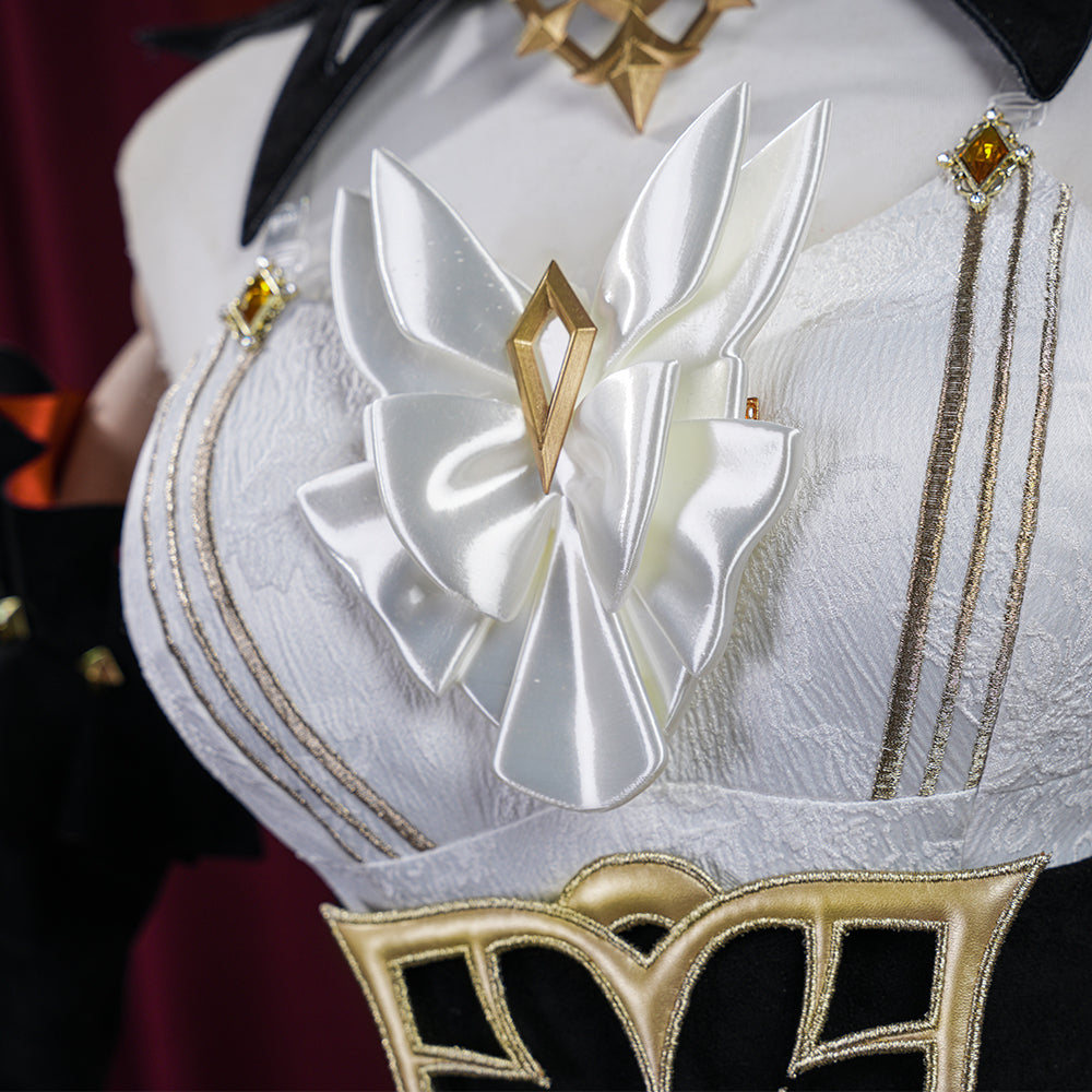 Genshin Impact Sandrone Cosplay Costume - Fatui Harbinger The Marionette Outfit Full Set with Accessories
