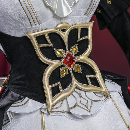 Genshin Impact Sandrone Cosplay Costume - Fatui Harbinger The Marionette Outfit Full Set with Accessories