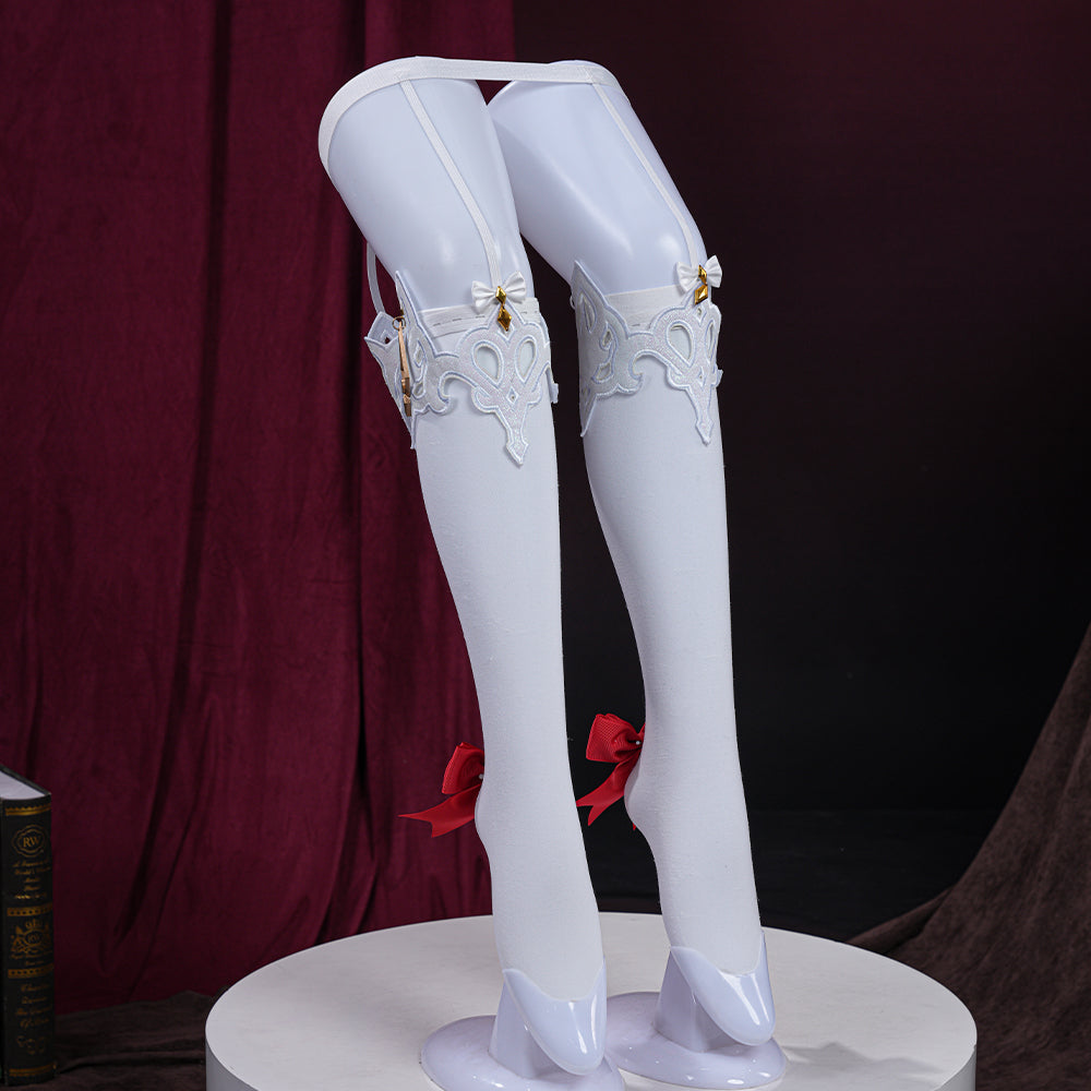 Genshin Impact Sandrone Cosplay Costume - Fatui Harbinger The Marionette Outfit Full Set with Accessories