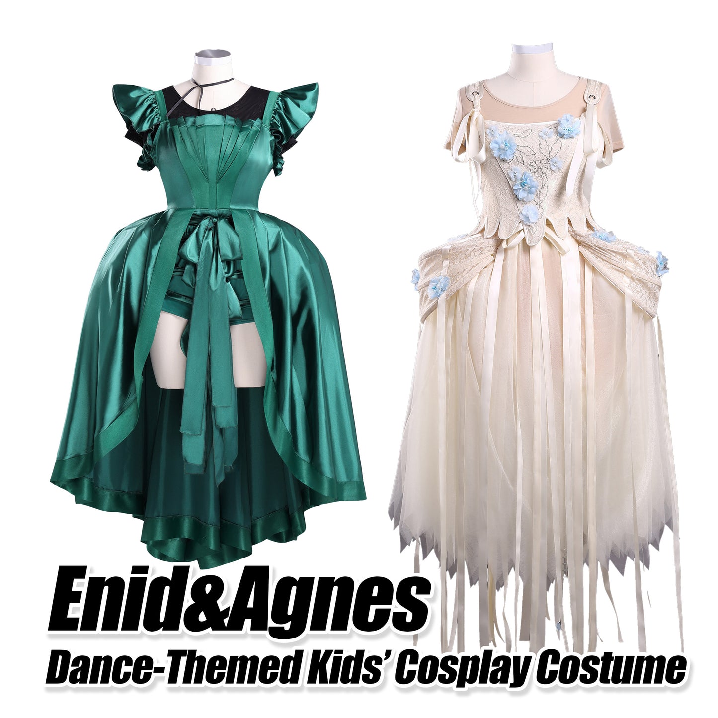 Enid and Agnes Dance-Themed Kids’ Cosplay Costume