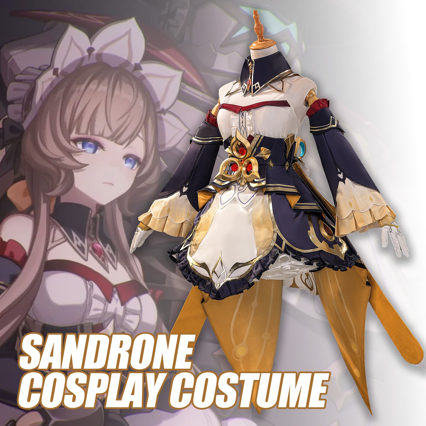 Sandrone Custom Size Cosplay Costume