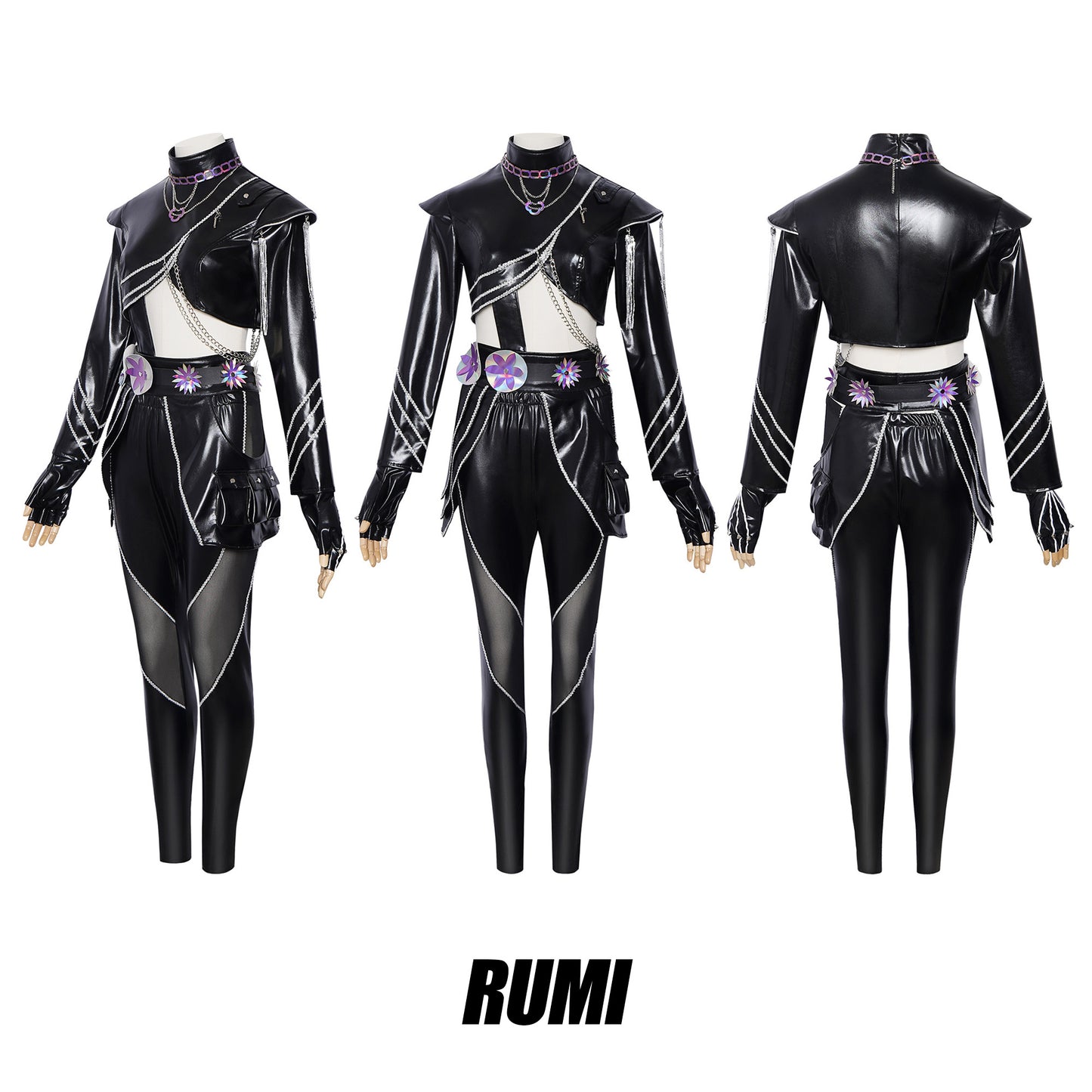 K-pop Demon Hunters Battle Suit Kids Cosplay Costume | Upgraded version