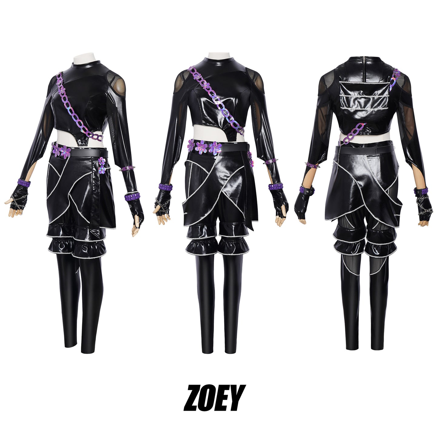 K-pop Demon Hunters Battle Suit Kids Cosplay Costume | Upgraded version