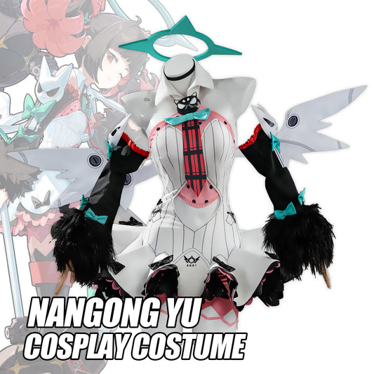 Zenless Zone Zero Nangong Yu Cosplay Costume - Angels of Delusion Premium Outfit with 1:1 Wing & 3D Accessories