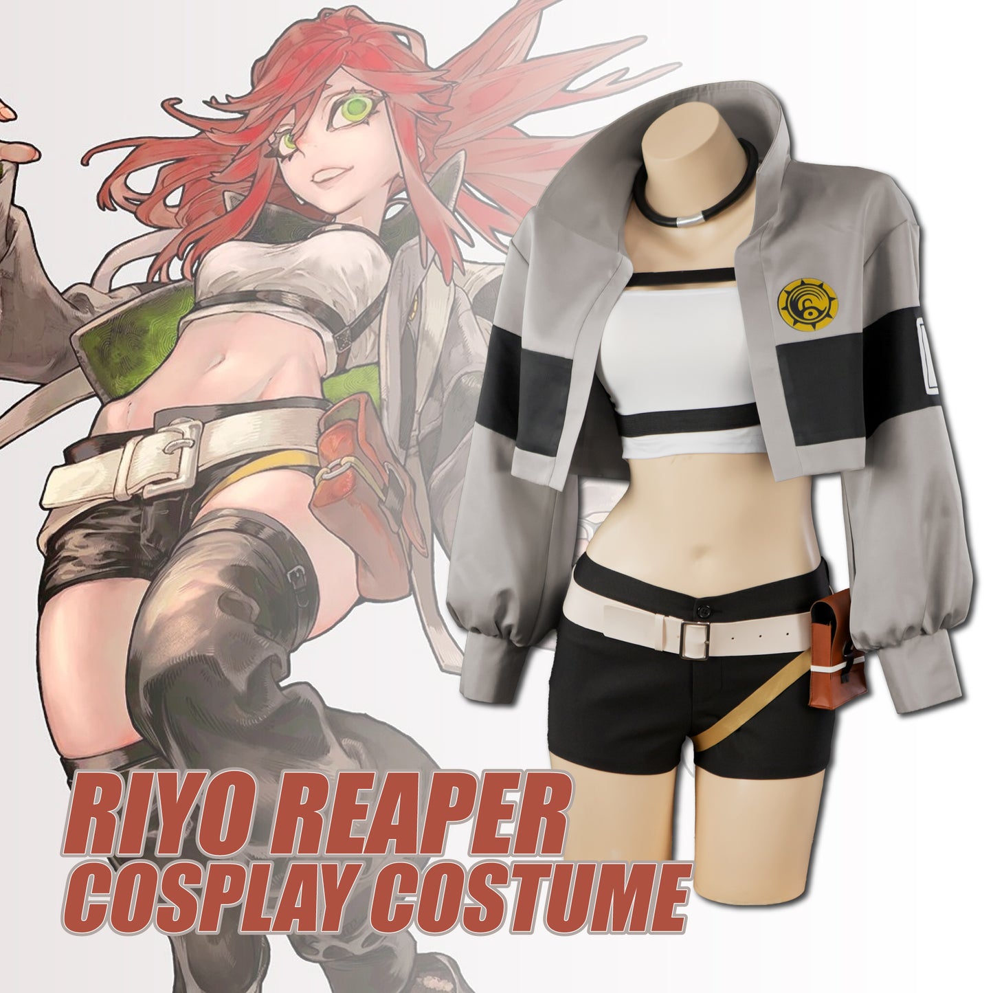 GACHIAKUTA Riyo Reaper CUSTOM SIZE COSPLAY COSTUME