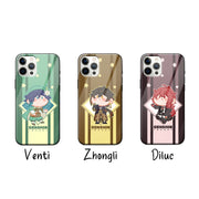 Genshin Impact Phone Case , Genshin Impact Phone Cover , Genshin Impact Squishy Chibi Phone Casing/Klee,Ganyu,Xiao,Zhongli/Iphone,Samsung