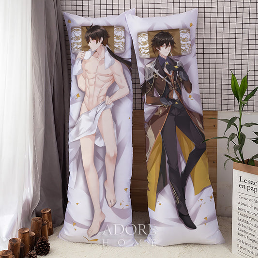 Genshin Impact - „Hot“ Zhongli - Dakimakura Anime Hugging Body Kissenbezug