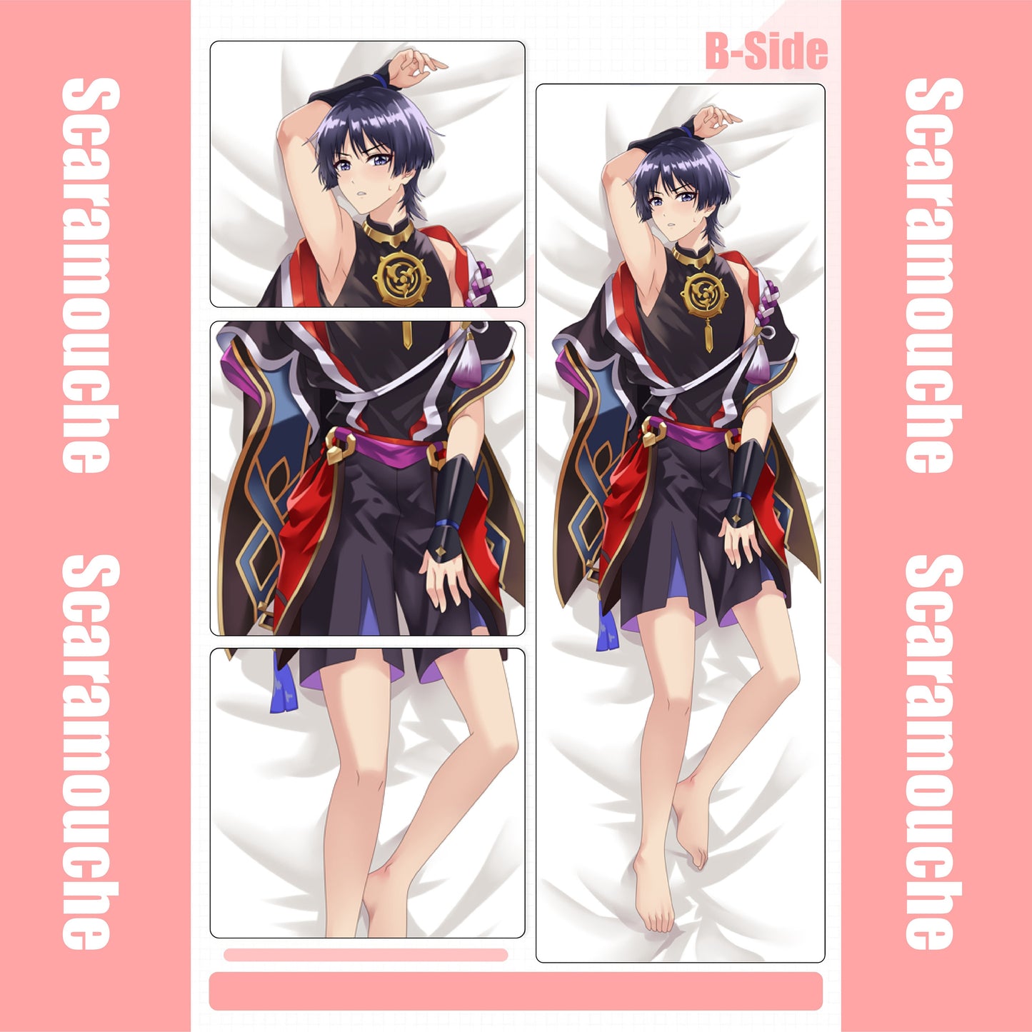 Genshin Impact-Scaramouche-Dakimakura Anime Hugging Body Pillow Cover Case