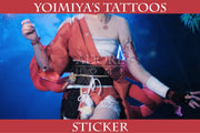 Yoimiya Cosplay Tattoo Sticker,Temporary Tattoo,Fake Body Art Sticker Waterproof