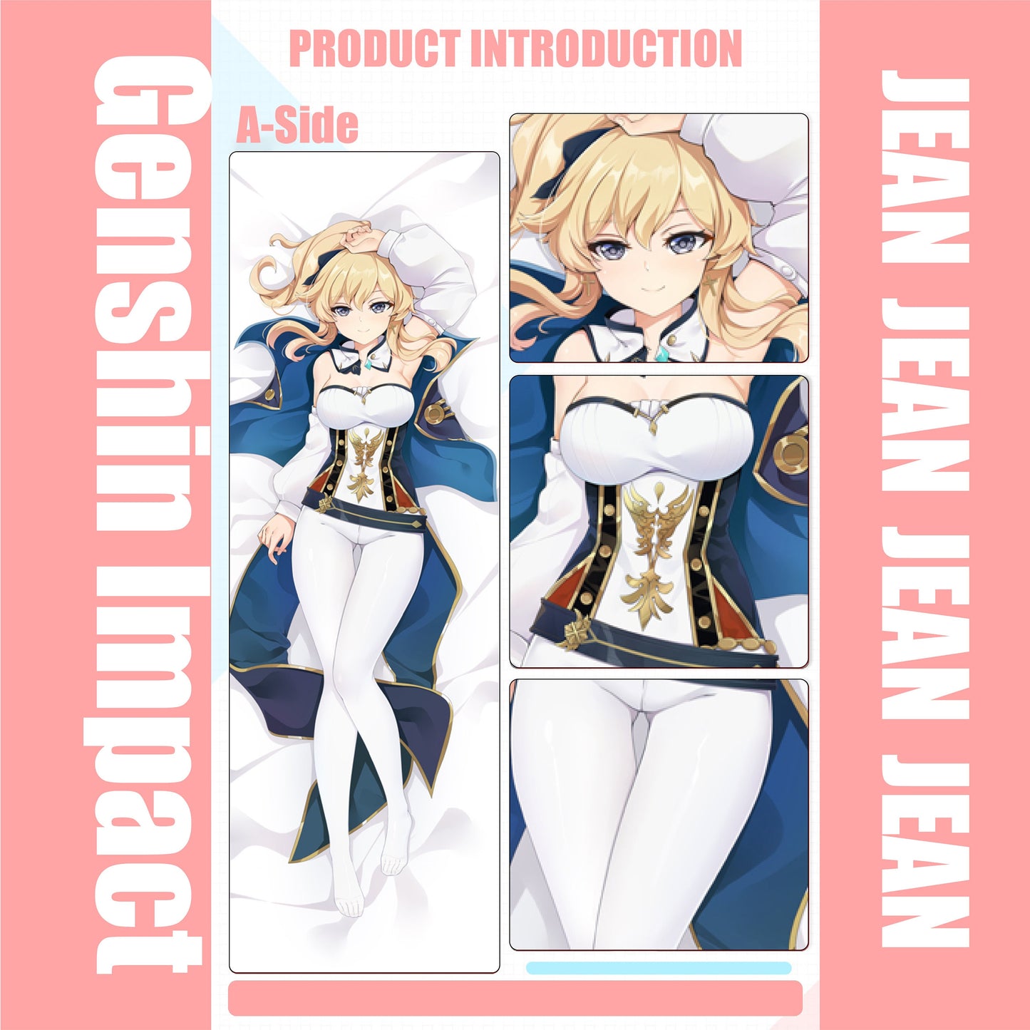 Genshin Impact-Jean- Anime Hugging Body Kissenbezug