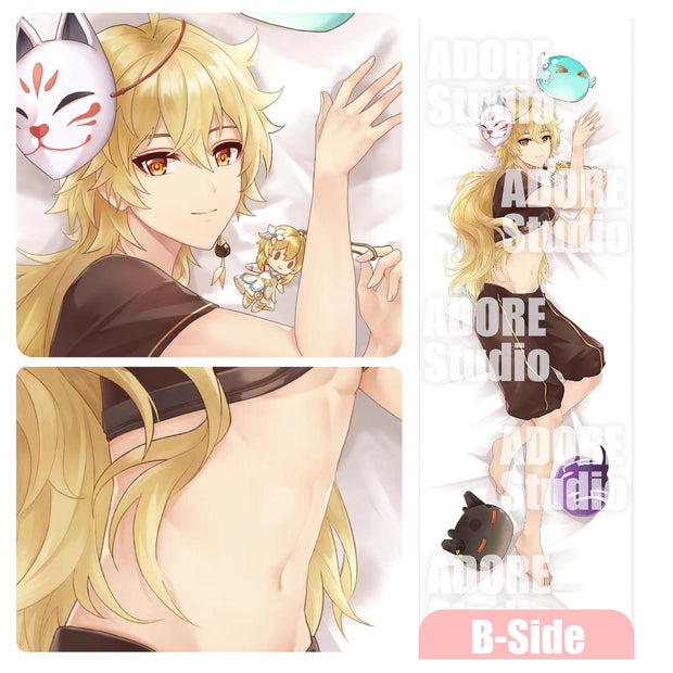 Genshin Impact-Aether-Dakimakura Anime Hugging Body Kissenbezug, Special Edition Geschenk