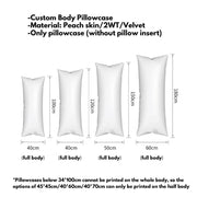 Custom Body Pillow Cover Personalized Gifts AdoreHomeStudio™