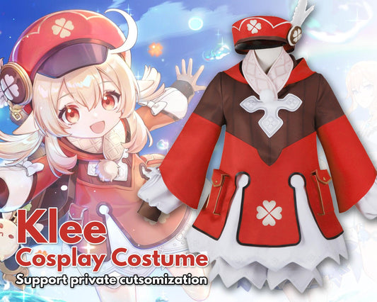 Klee Cosplay Costume Child/Adult size