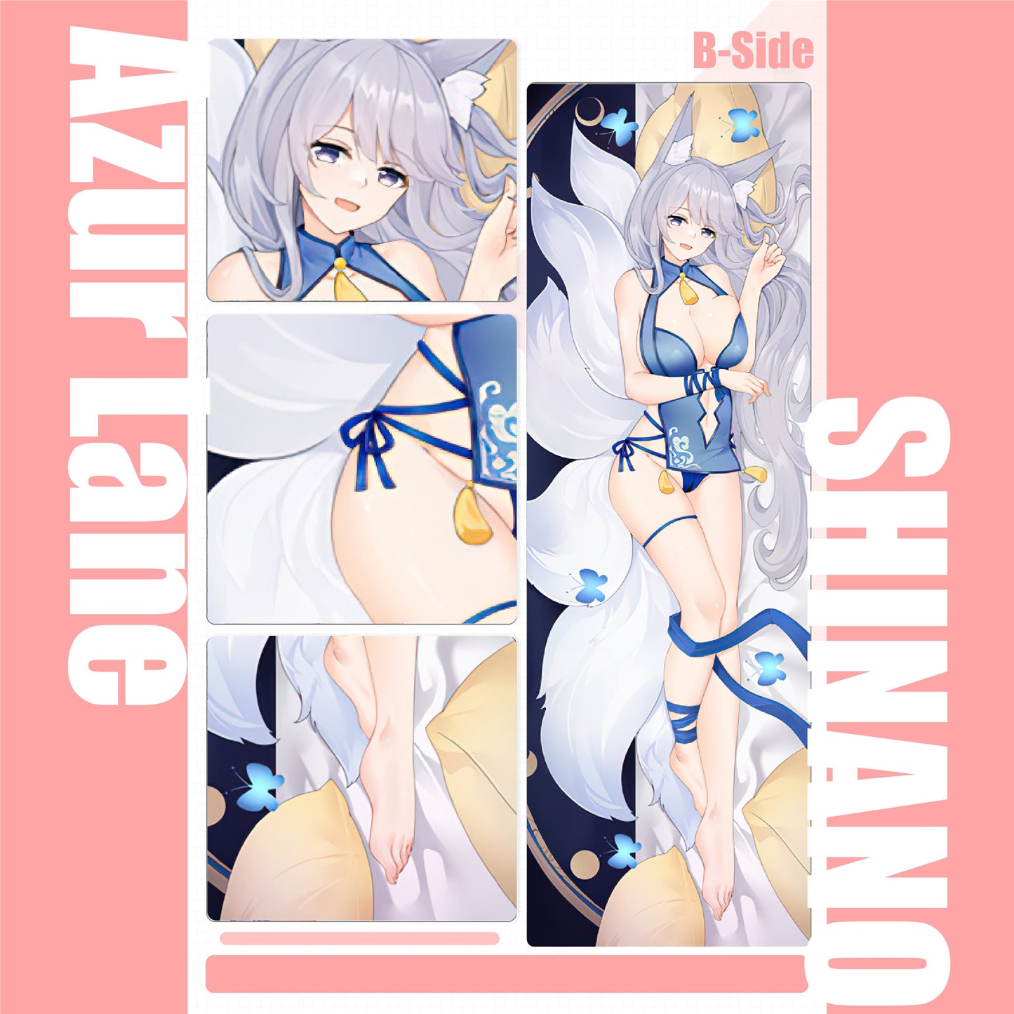 Azur Lane-Shinano-Dakimakura Anime Hugging Körperkissenbezug