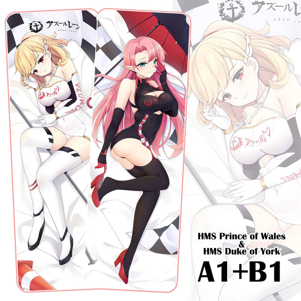 Azur Lane HMS Prince of Wales & HMS Duke of York Dakimakura