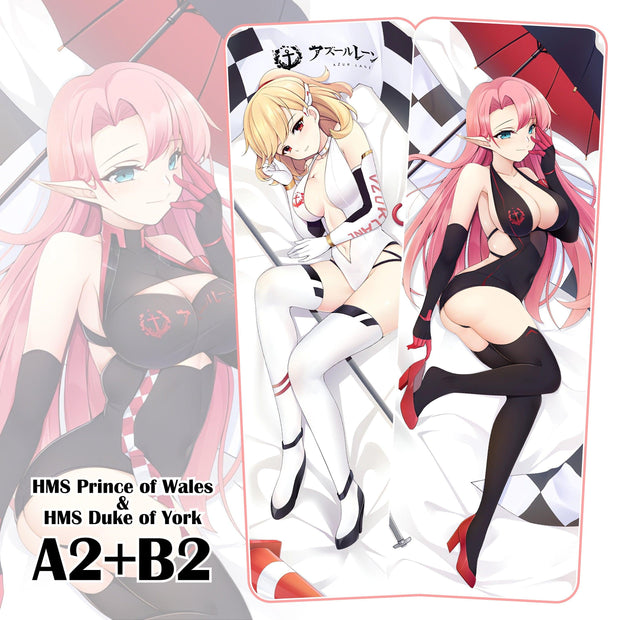 Azur Lane HMS Prince of Wales & HMS Duke of York Dakimakura