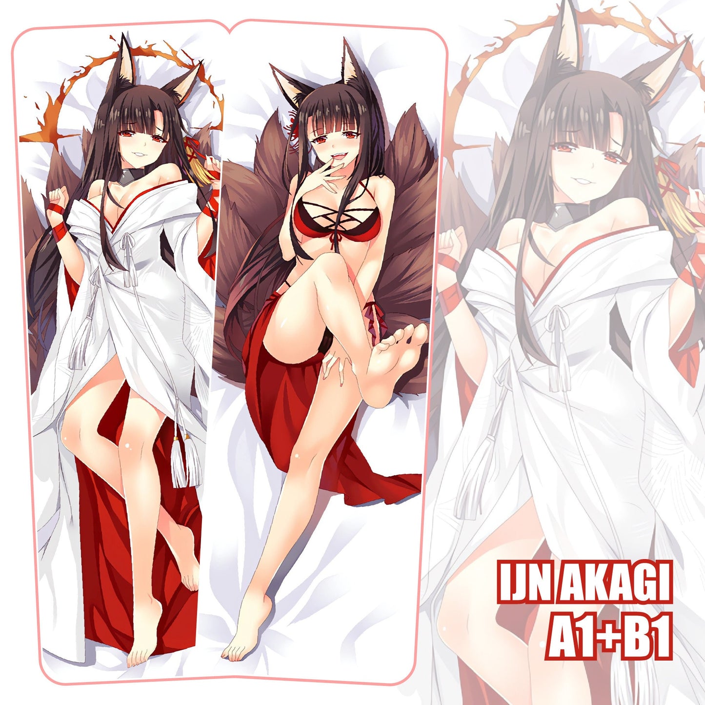 Azur Lane-IJN Akagi-Dakimakura Anime Hugging Body Kissenbezug, Special Edition Geschenk