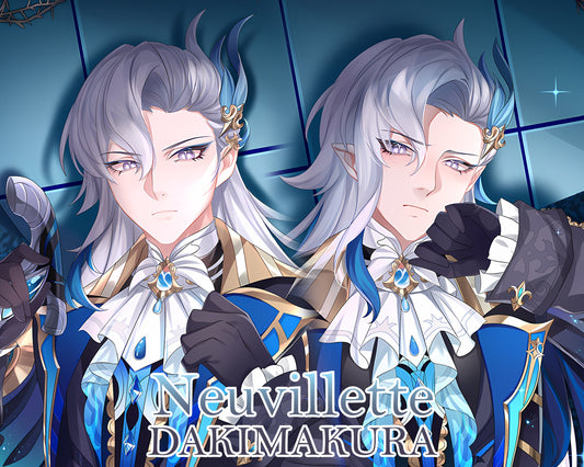 Genshin Impact-Neuvillette-Dakimakura Anime Hugging Body Kissenbezug, Special Edition Geschenk