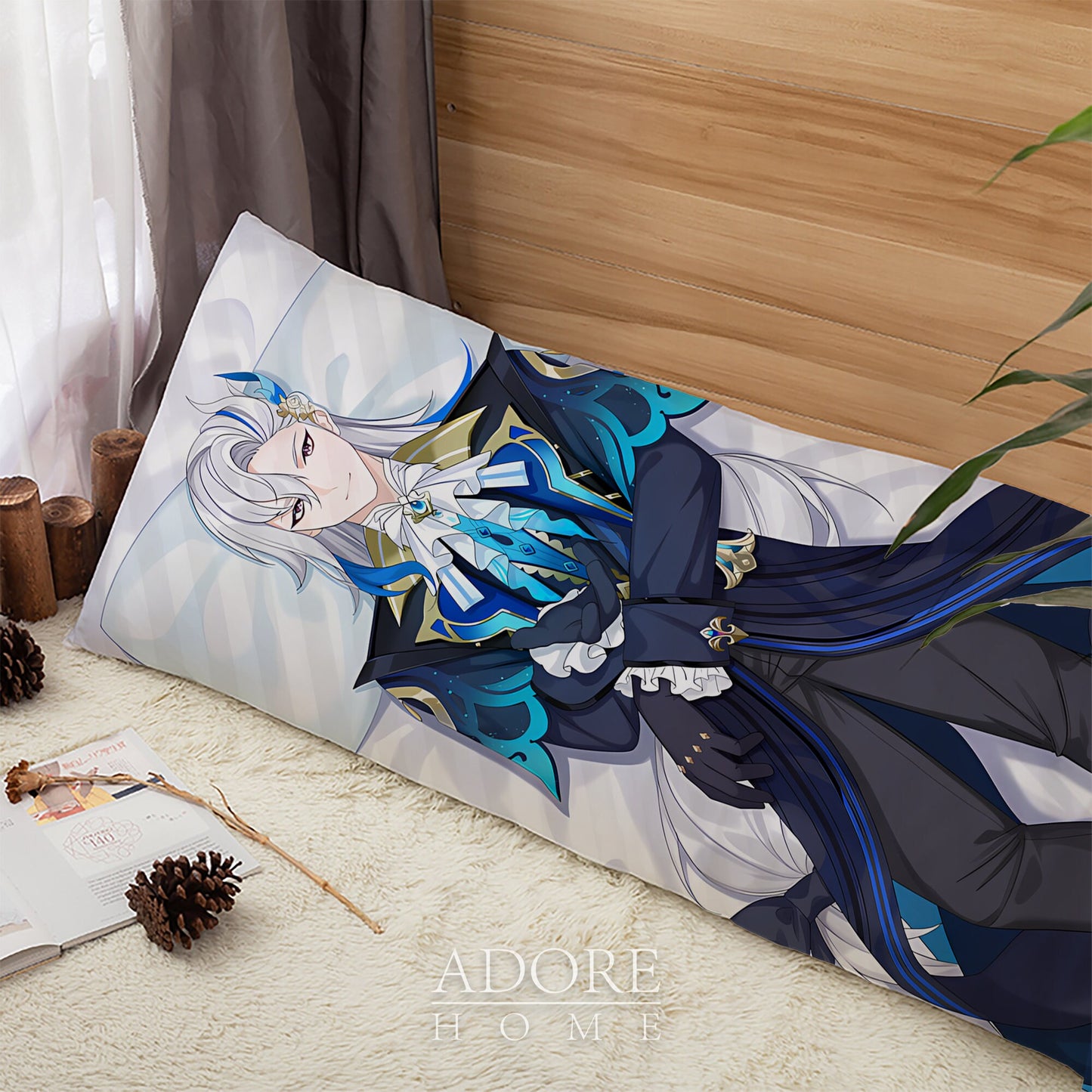 Genshin Impact-Neuvillette-Dakimakura Anime Hugging Body Pillow Cover Case,Pillow Cover Gift