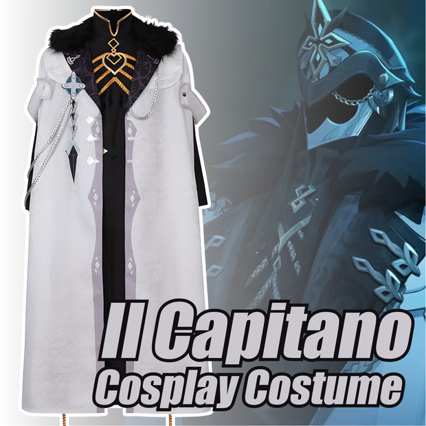 Il Capitano Cosplay Costume,Long Gown And Cloak AdoreHomeStudio™