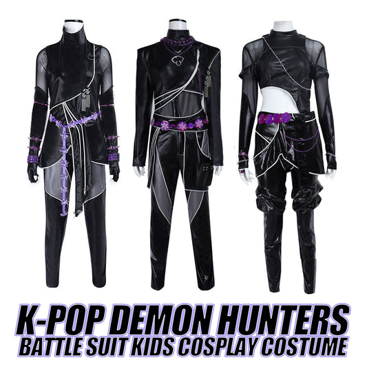K-pop Demon Hunters Battle Suit Kids Cosplay Costume