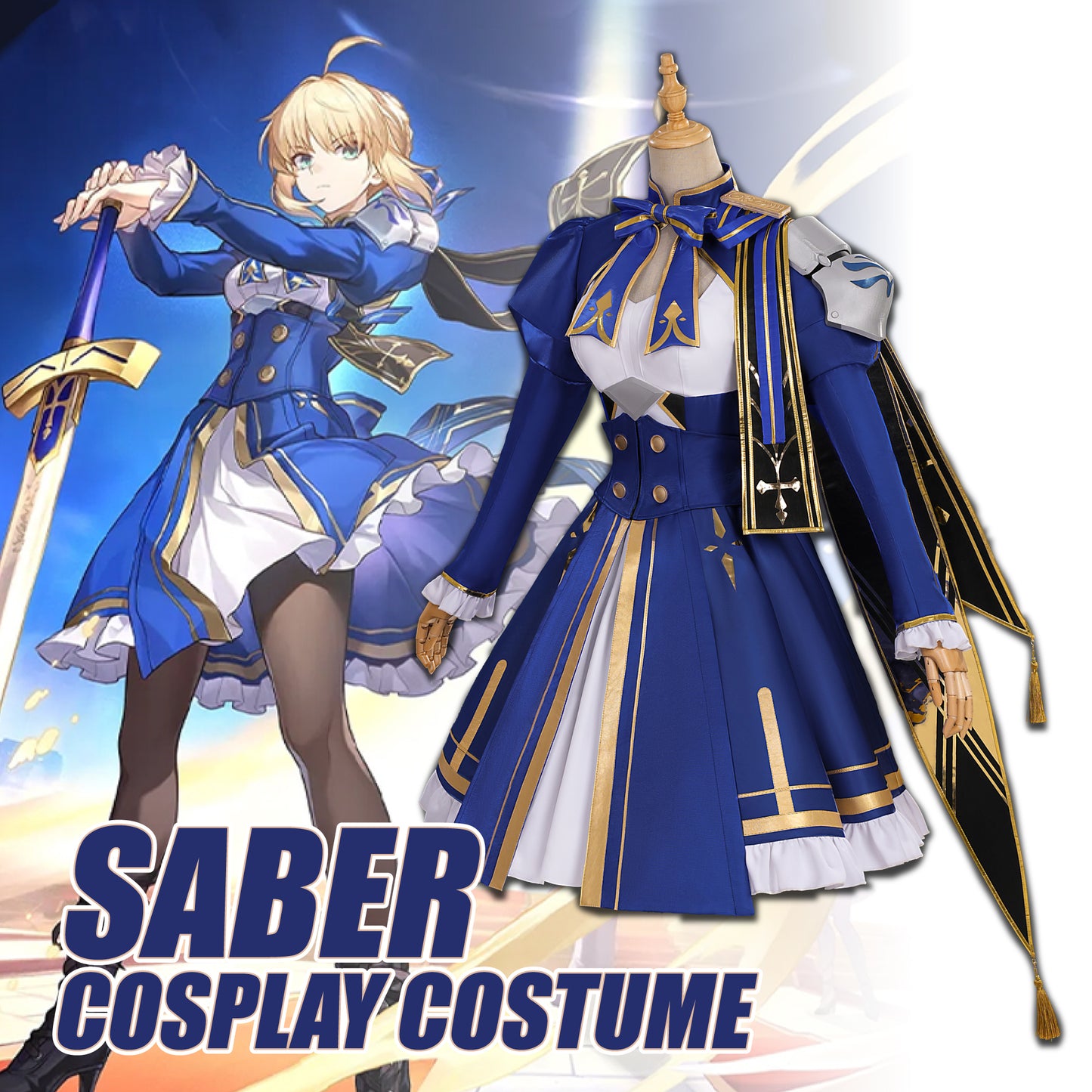 Saber Cosplay Costume