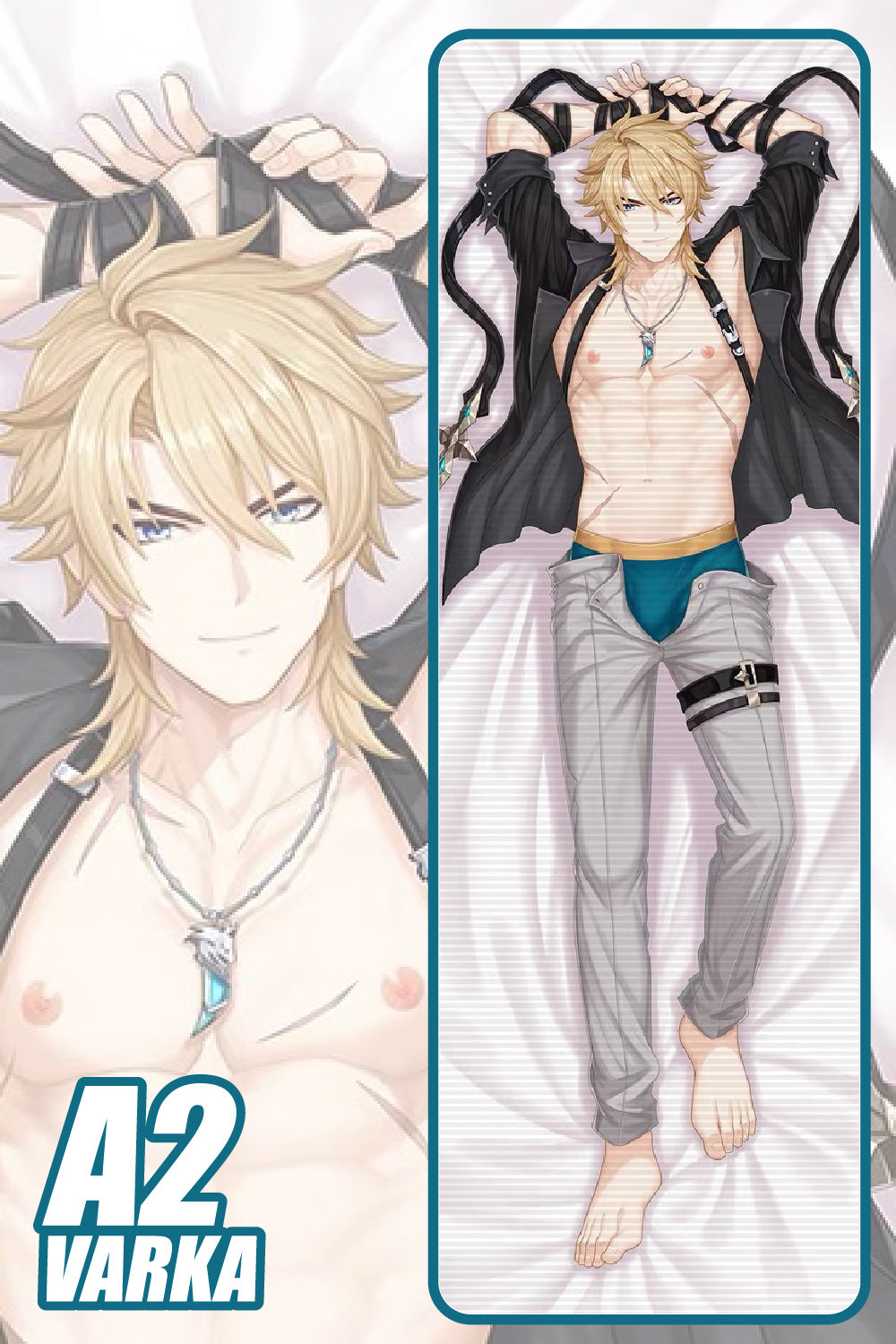 Varka Dakimakura Shirtless Version Showing Muscular Chest Genshin