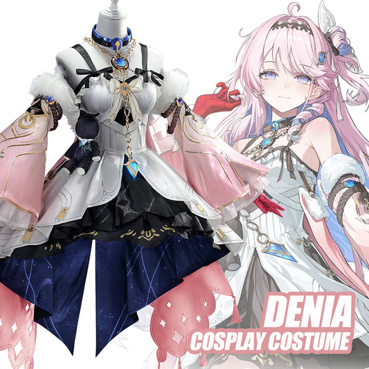 Wuthering Waves Denia Cosplay Costume Full Set - Premium Game Outfit with Embroidered Dress